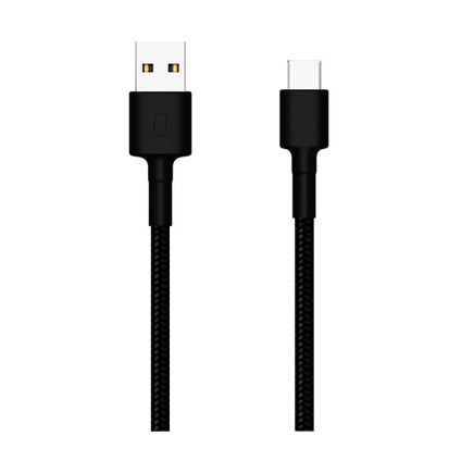 Фото Кабель с оплеткой Xiaomi USB - Type-C Braided (Черный)