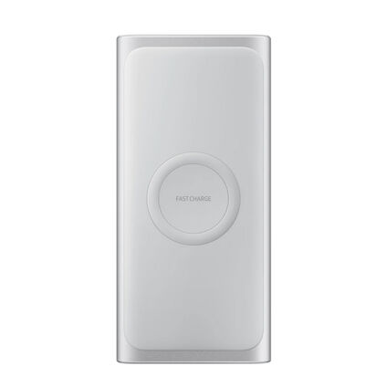 Фото Портативное зарядное устройство с поддержкой беспроводной зарядкой Samsung EB-U1200 10000 мАч (Серебристый)