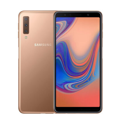 Фото Смартфон Samsung Galaxy A7 2018 б/у (4/64 Золотой, хорошее состояние)