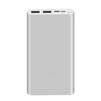 Фото Портативное зарядное устройство Xiaomi Mi Power Bank 3 10000 мАч (Серебристый)
