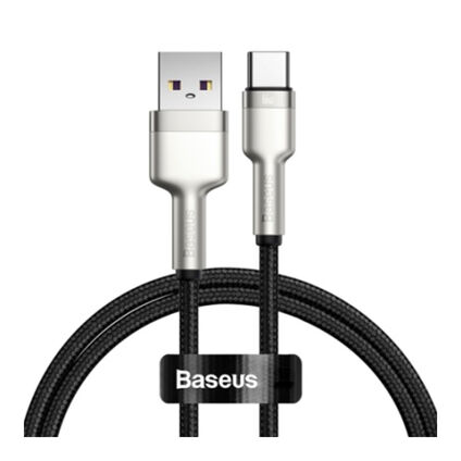Фото Кабель Baseus Cafule Series Metal Data Cable USB to Type-C 66W (черный)