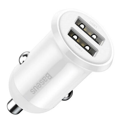 Фото Автомобильное зарядное устройство Baseus Grain Pro Car Charger (белый)