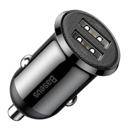 Фото Автомобильное зарядное устройство Baseus Grain Pro Car Charger (черный)