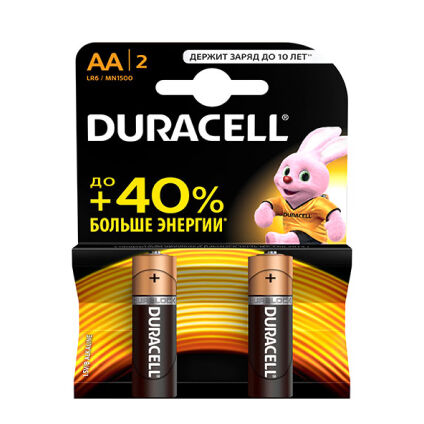 Фото Батарейки DURACELL AA LR6 (2 шт)