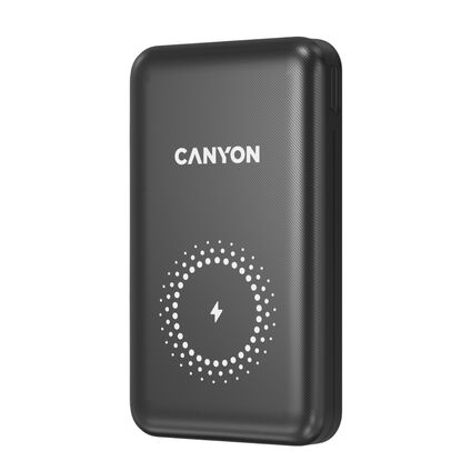 Фото Внешний аккумулятор с поддержкой беспроводной зарядки Canyon PB-1001 10000mAh (черный) Фото Внешний аккумулятор с поддержкой беспроводной зарядки Canyon PB-1001 10000mAh (черный)