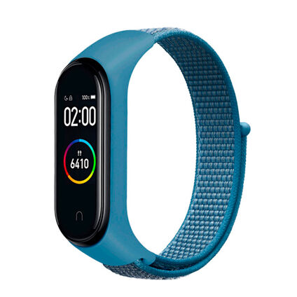 Фото Нейлоновый ремешок для Xiaomi Mi Smart Band 4 (Синий)