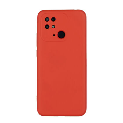 Фото Чехол для Xiaomi Redmi 10C бампер AT Silicone Case (красный)