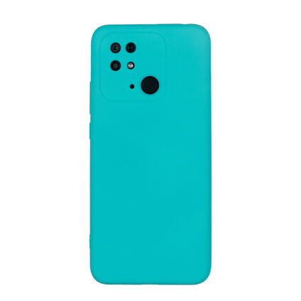 Фото Чехол для Xiaomi Redmi 10C бампер AT Silicone Case (бирюзовый)