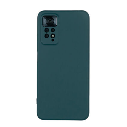 Фото Чехол для Xiaomi Redmi Note 11 Pro/11 Pro 5G бампер АТ Silicone Case (темно-зеленый)