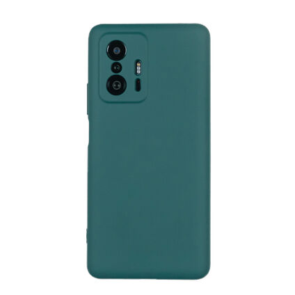 Фото Чехол для Xiaomi 11T/11T Pro бампер АТ Silicone Case (темно-зеленый)