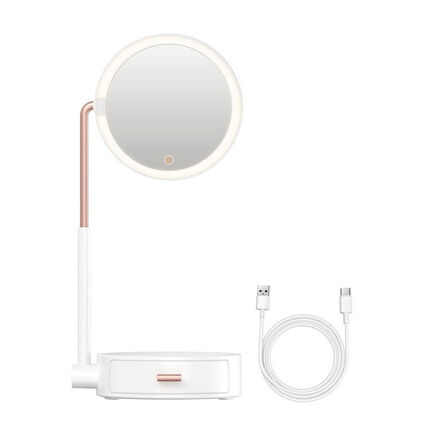 Фото Настольное зеркало с подсветкой и ящиком для хранения Baseus Smart Beauty Series Lighted Makeup Mirror