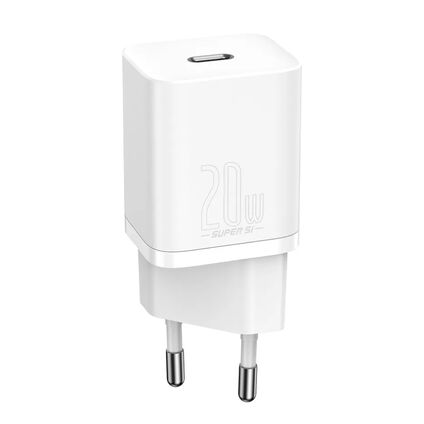 Фото Сетевое зарядное устройство Baseus Super Si Quick Charger 1C Type-C 20W (белый) Фото Сетевое зарядное устройство Baseus Super Si Quick Charger 1C Type-C 20W (белый)