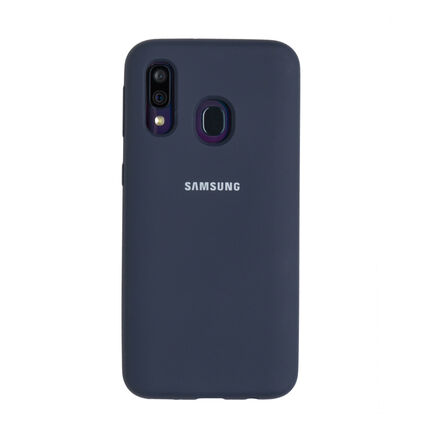 Фото Чехол для Samsung Galaxy A40 бампер EXPERTS Soft touch (Темно-синий)