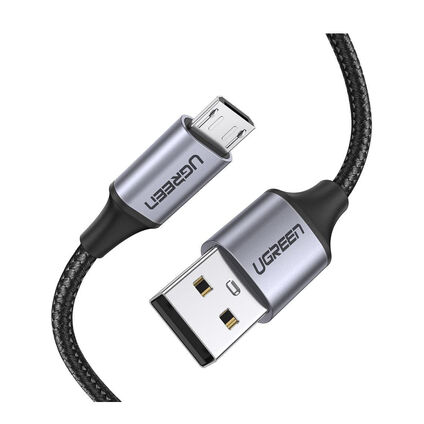 Фото Кабель UGREEN USB-A 2.0-Micro-USB 2A в оплетке