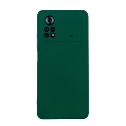 Фото Чехол для Xiaomi POCO X4 PRO 5G бампер AT Silicone Case (темно-зеленый)