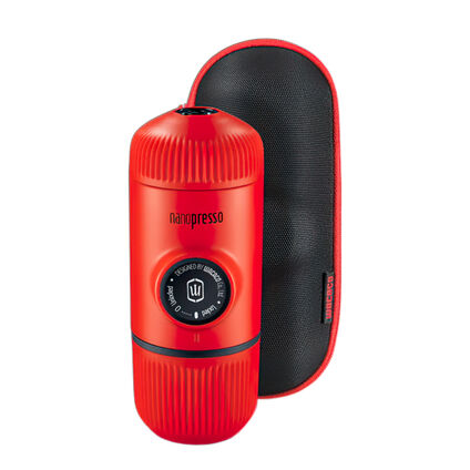 Фото Ручная кофемашина Wacaco Nanopresso с кейсом (красный)