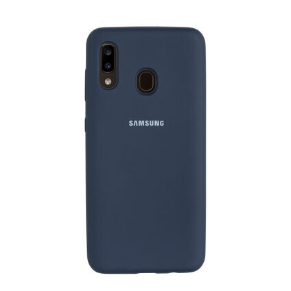 Фото Чехол для Samsung Galaxy A20 бампер EXPERTS Soft touch (Темно-синий)