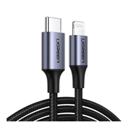 Фото Кабель UGREEN Type-C-Lightning 3A PD 18W 1m