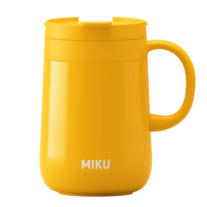 Фото Термокружка MIKU с ручкой (желтый)