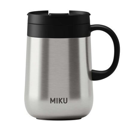 Фото Термокружка MIKU с ручкой (хром)