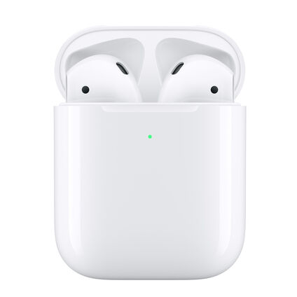 Фото Беспроводные наушники Apple AirPods с беспроводным зарядным футляром