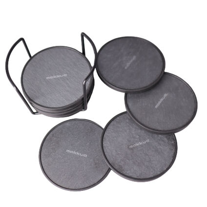 Фото Набор подставок для стаканов из камня Makkua MK003 (8 шт+подставка)