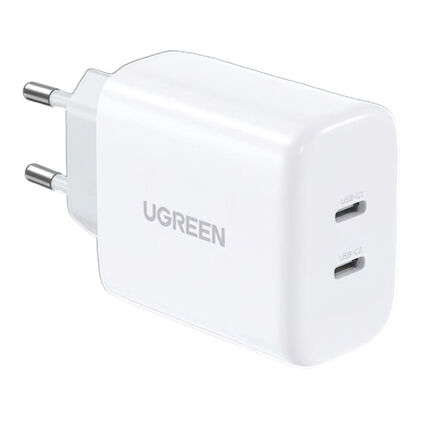 Фото Сетевое зарядное устройство Ugreen CD243 2x USB-C 40W