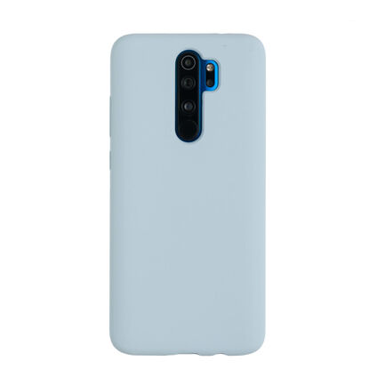 Фото Чехол для Xiaomi Redmi Note 8 PRO бампер AT Silicone case (Бело-голубой)