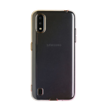 Фото Чехол для Samsung Galaxy A01 бампер CASE Gradient (Розовое золото)