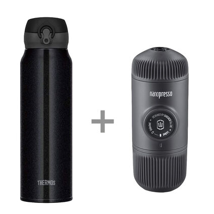 Фото Набор для приготовления кофе - кофеварка Wacaco Nanopresso + Термос Thermos JNL-754 PBK 750мл