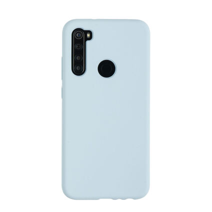 Фото Чехол для Xiaomi Redmi Note 8 бампер AT Silicone case (Бело-голубой)
