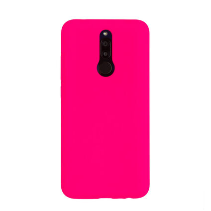 Фото Чехол для Xiaomi Redmi 8 бампер AT Silicone case (Розовый)