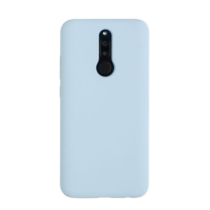 Фото Чехол для Xiaomi Redmi 8 бампер AT Silicone case (Бело-голубой)
