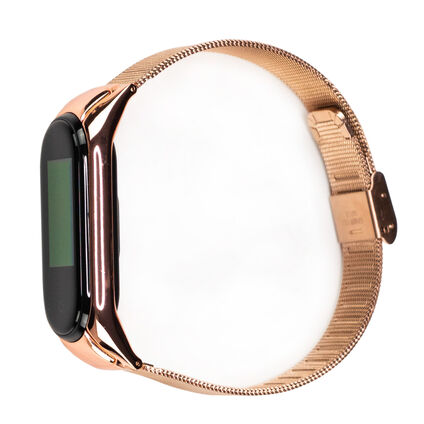 Фото Ремешок для Xiaomi Mi Smart Band 4 Stainless Grid (Розовое золото)