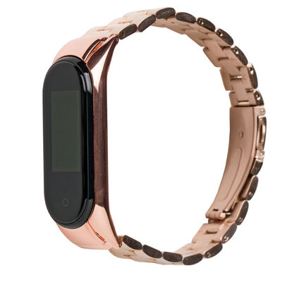 Фото Ремешок для Xiaomi Mi Smart Band 4 Stainless (Розовое золото)