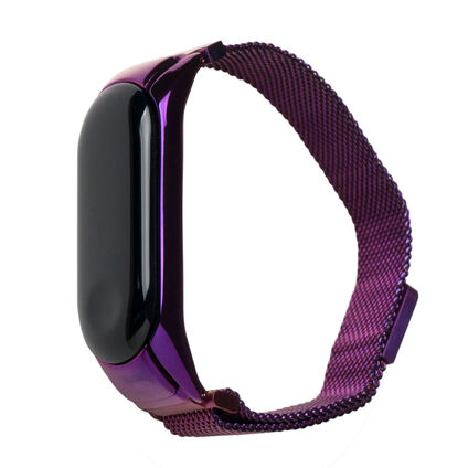 Фото Металлический ремешок для Xiaomi Mi Band 3 Magnetic (Фиолетовый)