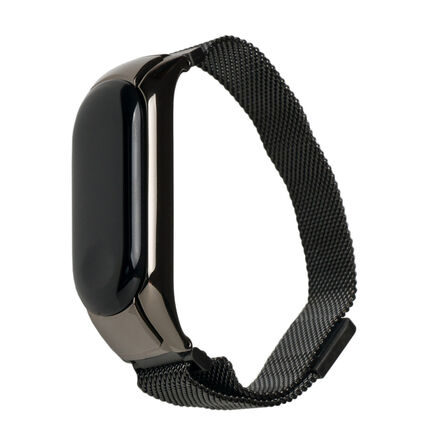 Фото Металлический ремешок для Xiaomi Mi Band 3 Magnetic (Черный)