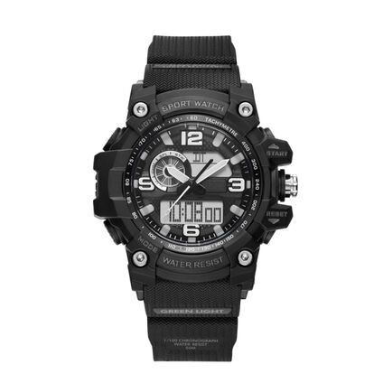 Фото Наручные часы TwentySeventeen Lightweight Dual Display Watch S W008Q (Черные)