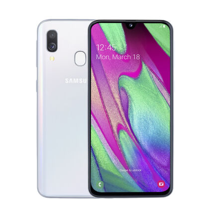 Фото Смартфон Samsung Galaxy A40 б/у (4/64 Белый, хорошее состояние)
