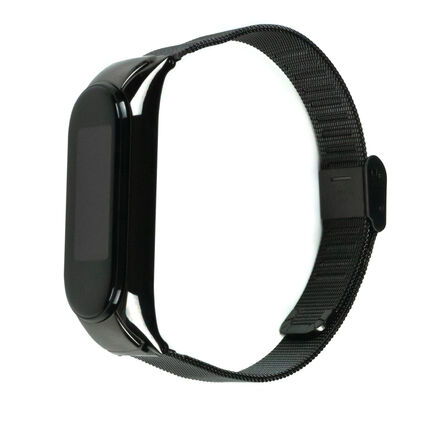 Фото Ремешок для Xiaomi Mi Band 5 Stainless Grid (Черный)
