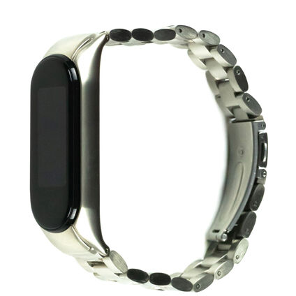 Фото Ремешок для Xiaomi Mi Band 5 Stainless (Серебристый)