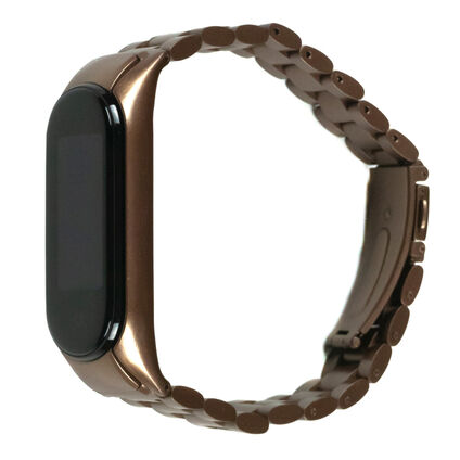 Фото Ремешок для Xiaomi Mi Band 5 Stainless (Коричневый)