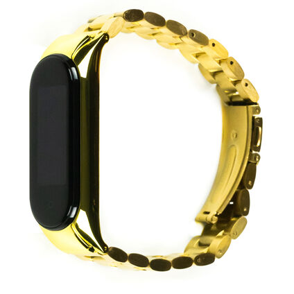 Фото Ремешок для Xiaomi Mi Band 5 Stainless (Золотой)
