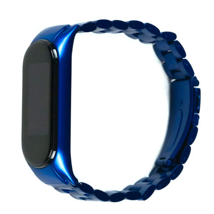 Фото Ремешок для Xiaomi Mi Band 5 Stainless (Синий)
