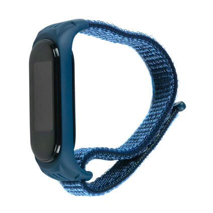 Фото Нейлоновый ремешок для Xiaomi Mi Band 5 (Темно-синий)