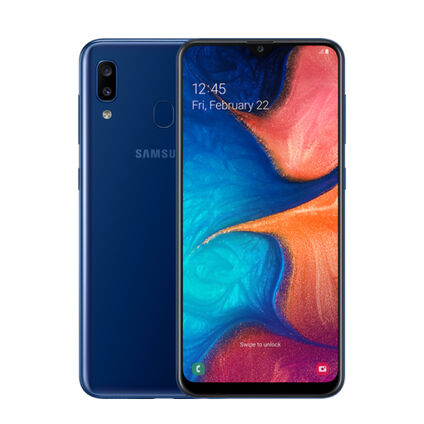 Фото Смартфон Samsung Galaxy A20 б/у (3/32 Синий, отличное состояние)