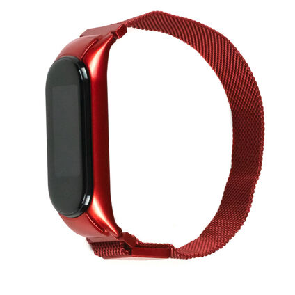 Фото Ремешок для Xiaomi Mi Band 5 Magnetic (Красный)