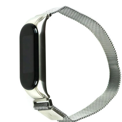 Фото Ремешок для Xiaomi Mi Band 5 Magnetic (Серебристый)