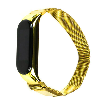 Фото Ремешок для Xiaomi Mi Band 5 Magnetic (Золотой)