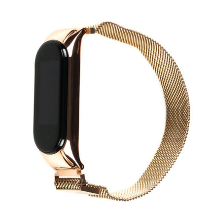 Фото Ремешок для Xiaomi Mi Band 5 Magnetic (Розовое золото)